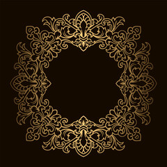 Luxury Ornament Vintage Border Element