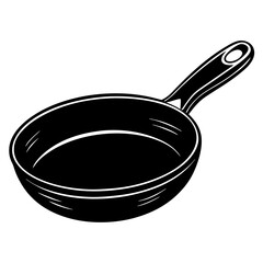 Frying Pan Vector Illustration - SVG, Cricut Files, Cooking Clipart, Kitchen Icon, Cut Files, and T-Shirt Graphics