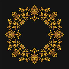 Luxury Ornament Vintage Border Element
