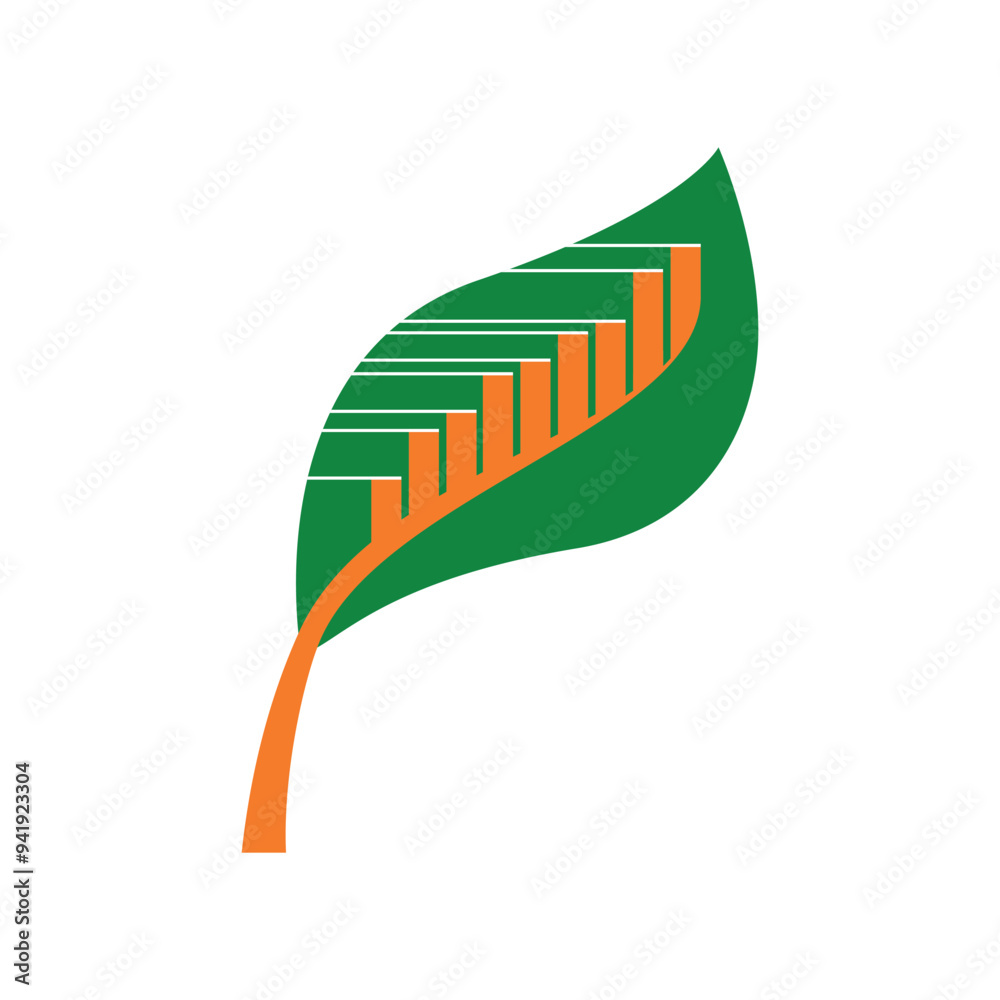 Wall mural stock graph icon vector element for business template