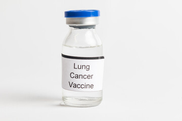 Medical Vial with label on a white background