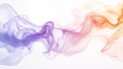 Elegant Smoky Waves in Pastel Gradient