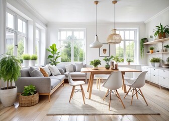 Sunlit Minimalism: Bright, airy, Scandinavian, organic, clean