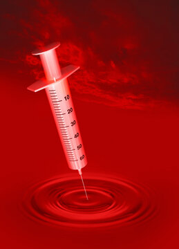 Drug addition, conceptual illustration