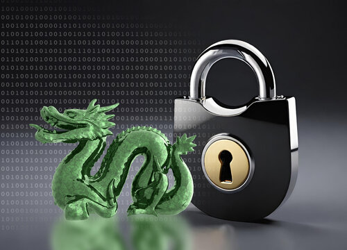 Internet security, conceptual illustration