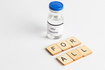Medical Vial with label on a white background