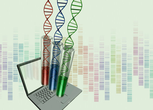 DNA testing, conceptual illustration