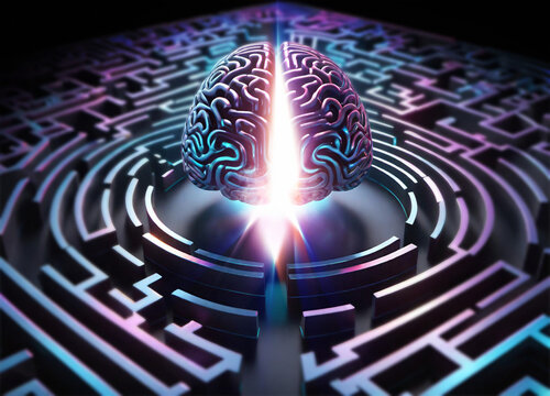 Brain-computer interface, illustration