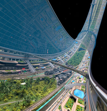 Stanford Torus Cutaway