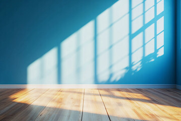 Blue Wall with Window Light.