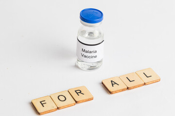 Medical Vial with label on a white background