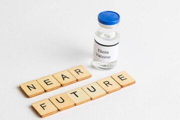 Medical Vial with label on a white background