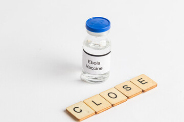 Medical Vial with label on a white background