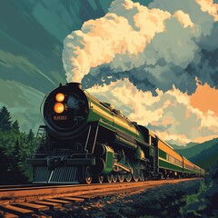 Obraz premium Train Illustration