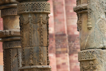 Historical Qutub Minar or Qutab Minar, is a minaret and "victory tower" that forms part of the Qutb complex in Delhi, India