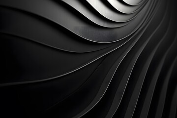 Fototapeta premium Minimalistic abstract texture with bold lines and deep shadows, monochrome palette