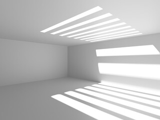 Obraz premium White elegant empty space. White wall room background. Abstract interior