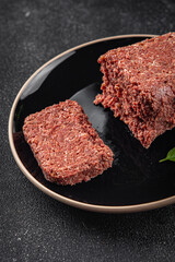 spam ham fresh luncheon canned meat meal food snack on the table copy space foodbackground rustic top view