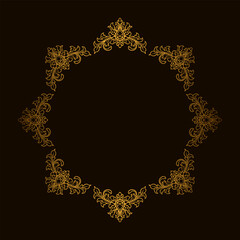 Luxury Ornament Vintage Border Element