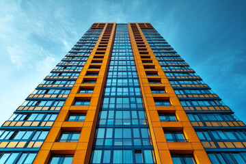 Naklejka premium マンション・青空