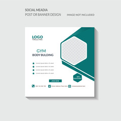 Gym Social Media post Card 