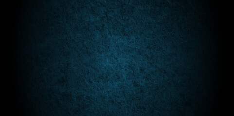 Abstract distressed grunge wall aged dark blue concrete marble interior stone backdrop texture. vintage empty old cement stucco wall vector background.