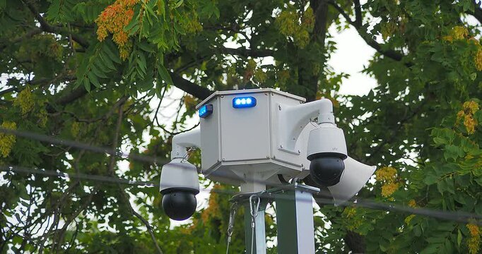 Police camera located near Parsons Ave Columbus Ohio CPD USA 2024