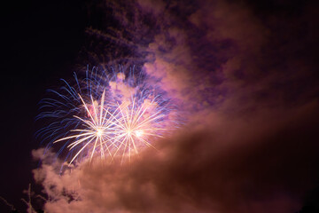 Toxic smoke from New Year's Eve fireworks. Particulate matter and carbon dioxide pollution for the...