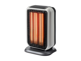Electric heater isolated on transparent or white background