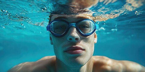 Naklejka premium Swim Goggles and Scuba Mask Model