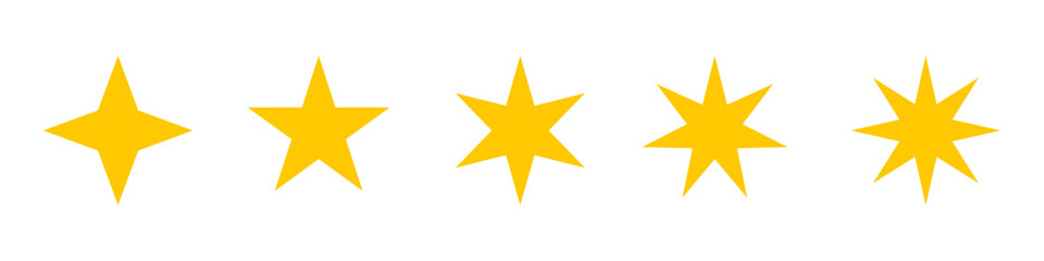 Star icon set