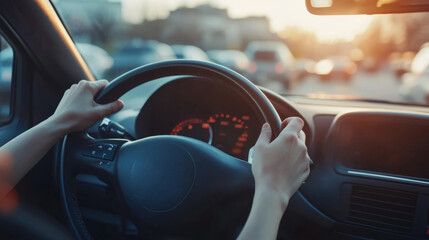 Driving in the Sunset