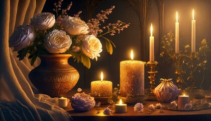 candles in the church