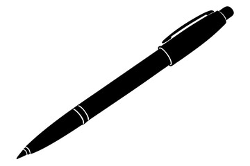 Silhouette Pen Vector on White