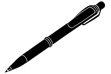 Silhouette Pen Vector on White
