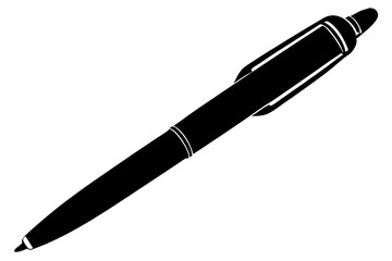 Silhouette Pen Vector on White