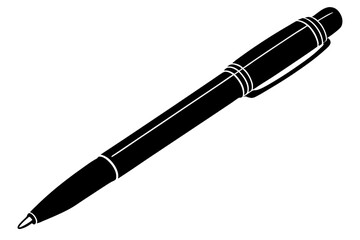 Silhouette Pen Vector on White