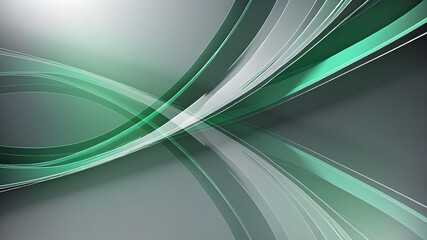 Modern Shining Green and Grey Abstract Background with Empty Text Area