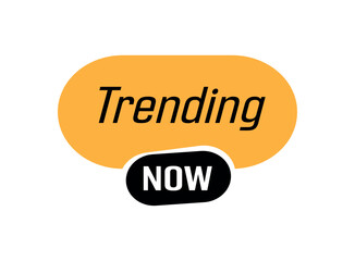 Trending Now text information sign