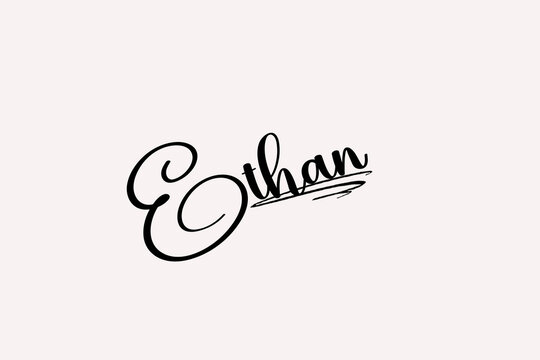 Ethan Name signature with beautiful and stylish font