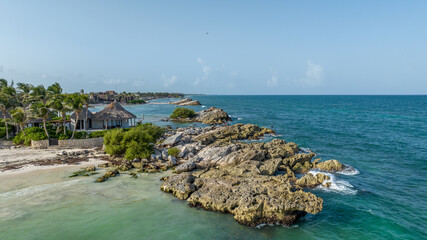 PLaya punta piedra en Tulum, México