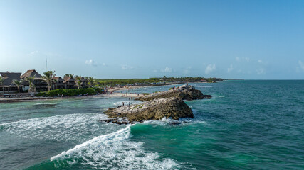 Playa punta piedra en Tulum M&eacute;xico