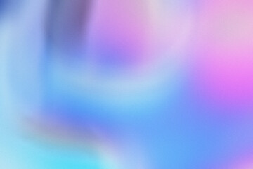 Pink Blue Abstract blurred grainy gradient background texture. Digital grain soft noise effect. Lo-fi vintage retro smooth gradient transition of colors in a high resolution image. Blurred Glow web bg
