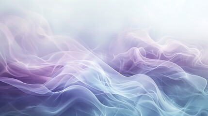 A soft, gradient background with flowing, wave-like patterns in soothing blues and purples, creating a calming and ethereal atmosphere