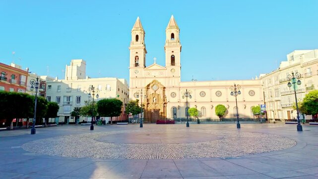 Church of San Antonio de Padua, and San Antonio Square in Cadiz.
