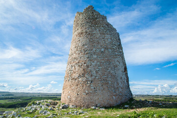 Panorama di Torre sant’Emiliano sulle scogliere lungo il Cammino del Salento che da Lecce porta a...