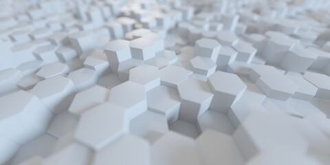 Random shifted white honeycomb hexagon background