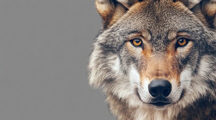 Obraz premium A close up of a wolf