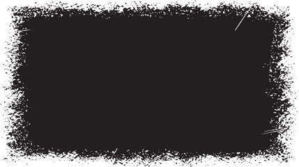 Fototapeta premium Monochrome texture composed of irregular graphic elements. Distressed uneven grunge background. Abstract vector illustration. Overlay for interesting effect and depth. Isolated on white background.