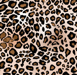 Animal skin decorative texture, leopard leather seamless skin